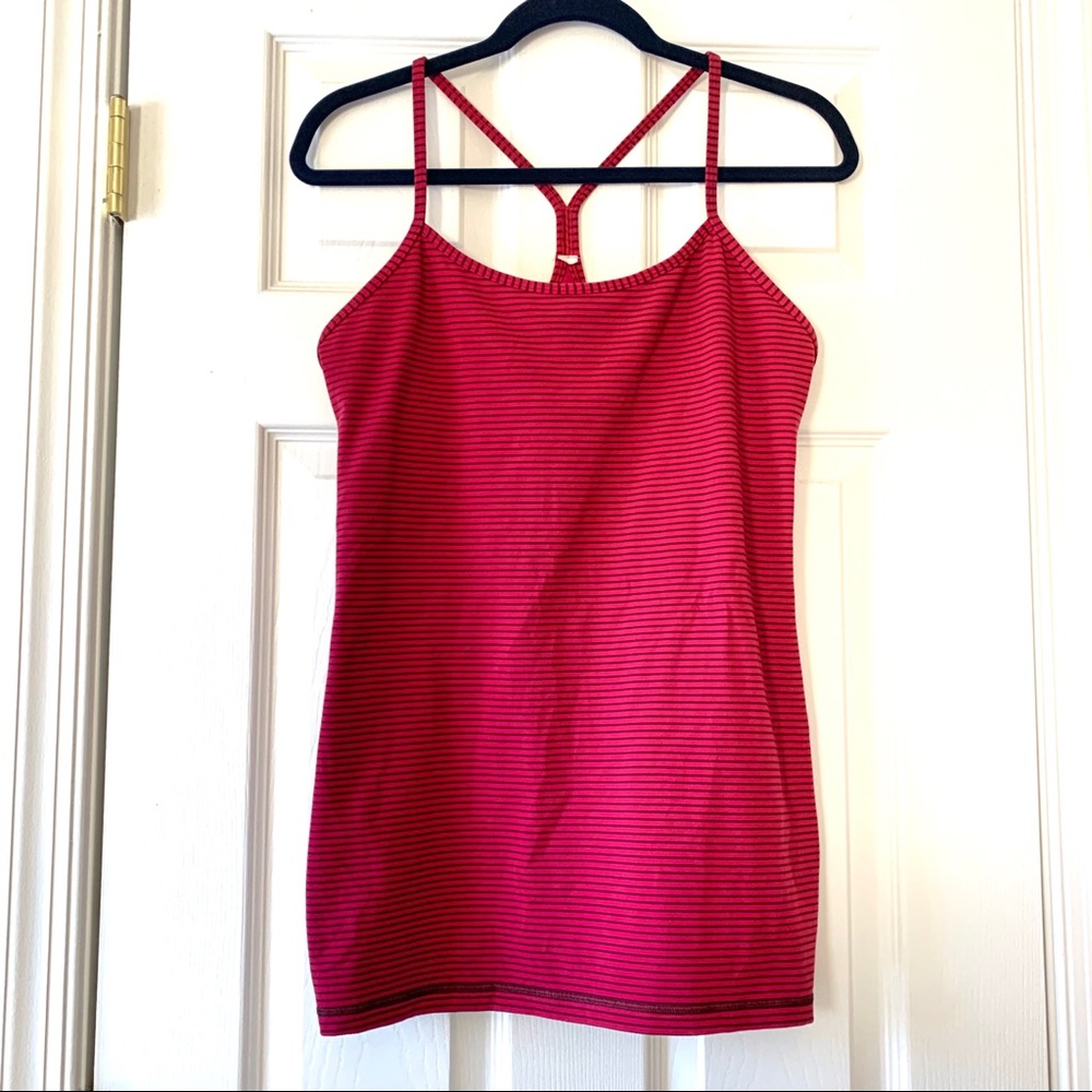 Lululemon Athletica Power Y Tank With Shelf Bra
